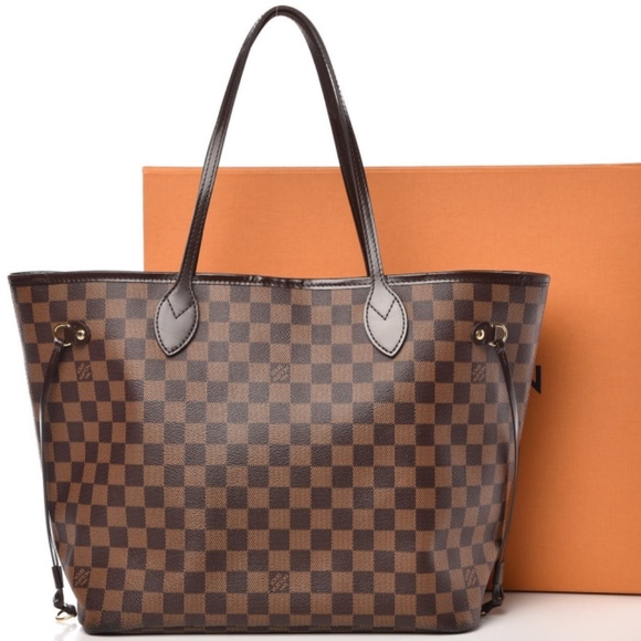 Louis Vuitton Handbags - Louis Vuitton Neverfull MM Damier Ebene Bag in Box
